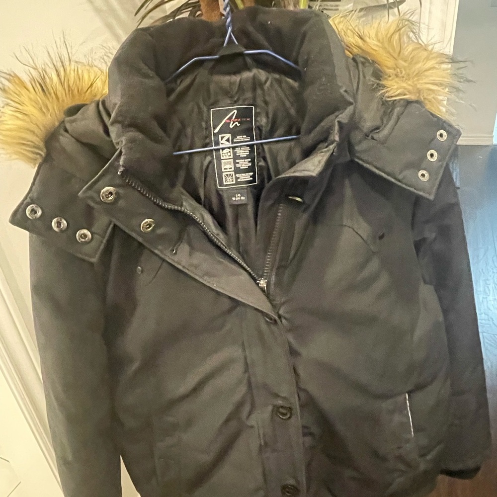 Black Alpinetek jacket for winter